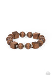 Timber Trendsetter - Brown Paparazzi Bracelet All Eyes On U Jewelry 