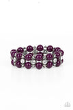 Starlight Reflection - Purple Paparazzi Bracelet All Eyes On U Jewelry