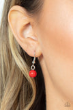 All Across the GLOBETROTTER - Red Paparazzi Necklace All Eyes On U 