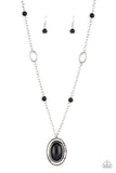 Mojave Meditation - Black Paparazzi Necklace All Eyes On U Jewelry