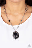 Mojave Meditation - Black Paparazzi Necklace All Eyes On U Jewelry