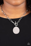 Tag Out - Silver Paparazzi Necklace All Eyes On U Jewelry 