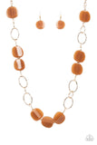 Posh Promenade - Brown Paparazzi Necklace All Eyes On U Jewelry