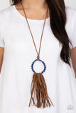 Namaste Mama - Blue Paparazzi Necklace All Eyes On U Jewelry