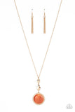 Magic Carpet Cruise - Orange Necklace All Eyes On U Jewelry
