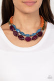 Tropical Trove - Purple Paparazzi Necklace All Eyes On U Jewelry