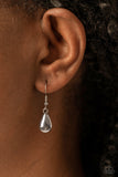 Beachfront Fabulous - Silver Paparazzi Earrings All Eyes On U jewelry