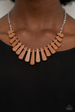 Mojave Empress - Brown Paparazzi Necklace All Eyes On U Jewelry