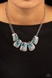 Jubilee Jingle - Blue Paparazzi Necklace All Eyes On U Jewerly