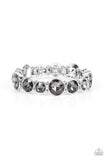 Twinkling Tease - Silver Paparazzi Bracelet All Eyes On U Jewelry