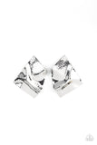 Modern Maverick - Silver Paparazzi Earrings All Eyes On U