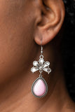 Brightly Blooming - Pink Paparazzi Earrings All Eyes On U Jewelry