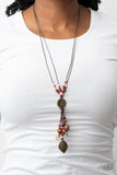 Knotted Keepsake - Pink Paparazzi Necklace All Eyes On U Jewelry