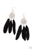 Pretty in PLUMES - Black Paparazzi Earrings All Eyes On U Jewelry