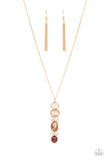 Totem Treasure - Brown Paparazzi Necklace All Eyes On U Jewelry
