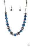 Interstellar Influencer - Blue Paparazzi Necklace All Eyes On U Jewelr
