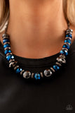 Interstellar Influencer - Blue Paparazzi Necklace All Eyes On U Jewelr