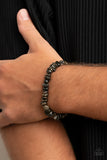 Grounded for Life - Black Paparazzi Bracelet All Eyes On U