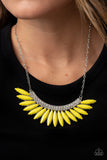 Flauntable Flamboyance - Yellow Paparazzi Necklace All Eyes On U Jewel