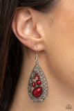 Glimpses Of Malibu Red Paparazzi Fashion Fix Set All Eyes On U Jewerly
