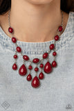Glimpses Of Malibu Red Paparazzi Fashion Fix Set All Eyes On U Jewerly
