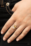 Embraceable Elegance - Yellow Paparazzi Ring All Eyes On U Jewelry
