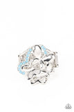Fluttering Flashback - Blue Paparazzi Ring All Eyes On U Jewelry