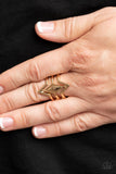 Deceivingly Diamond - Gold Paparzzi Ring All Eyes On U Jewelry