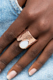 Optimistically Oracle - Rose Gold Paparazzi Ring