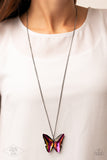 The Social Butterfly Effect - Multicolor Paparazzi Necklace All Eyes 