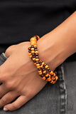 Oceania Oasis - Orange Paparazzi Bracelet All Eyes On U Jewelry