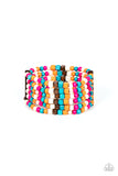 Dive into Maldives - Multicolor Paparazzi Bracelet All Eyes On U 