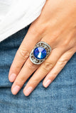 Galactic Garden - Blue Paparazzi Ring All Eyes On U Jewelry