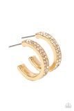 Small Town Twinkle - Gold Paparazzi Earrings All Eyes On U Jewelry