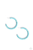 Rural Retrograde - Blue Paparazzi Earrings All Eyes On U Jewelry 
