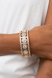 Ultra Upscale - Gold Paparazzi Bracelet All Eyes On U Jewelry
