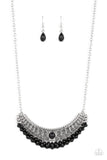 Abundantly Aztec - Black Paparazzi Necklace All Eyes On U Jewelry