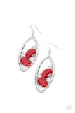 Famously Fashionable - Red Paparazzi Earrings All Eyes On U Jewelry