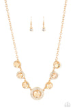 Extravagant Extravaganza - Gold Paparazzi Necklace