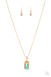 Cosmic Curator - Gold Paparazzi Necklace All Eyes On U Jewelry