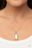 Cosmic Curator - Gold Paparazzi Necklace All Eyes On U Jewelry