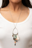 Listen to Your Soul - Green Paprazzi Necklace All Eyes On U Jewelry