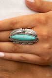 Rural Resort - Blue Paparazzi Ring