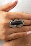 Rural Resort - Black Paparazzi Ring All Eyes On U Jewelry
