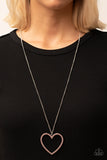 Paparazzi Heart Necklace-Va-Va-VALENTINE - Pink All Eyes On U Jewelry