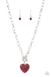 If You LUST -Red Heart Paparazzi Necklace All Eyes On U Jewelry