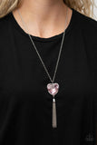 Paparazzi Heart Necklace-Finding My Forever - Pink All Eyes On U Jewel