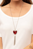 Finding My Forever - Red Paparazzi Necklace All Eyes On U Jewelry
