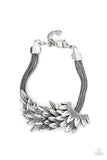BOA and Arrow - Silver Paparazzi Bracelet All Eyes On U Jewelry