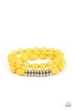 La Vida Vacation - Yellow Paparazzi Bracelet All Eyes On U Jewelry
